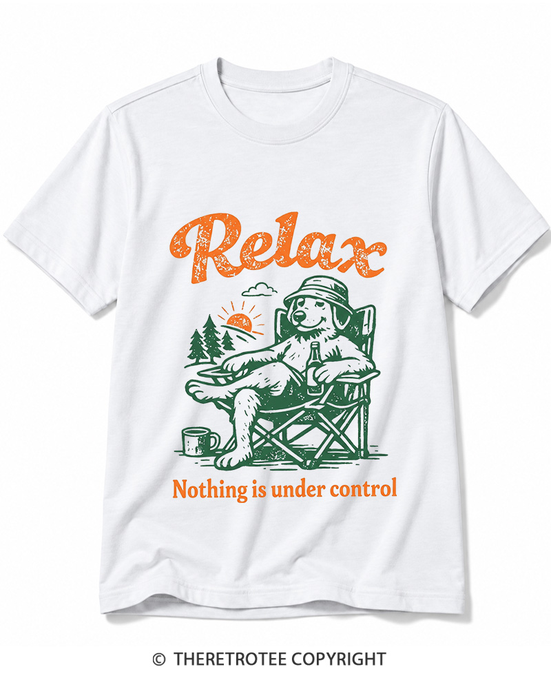 TheRetroTee Nothing Is Under Control 1970s Cotton T-Shirt