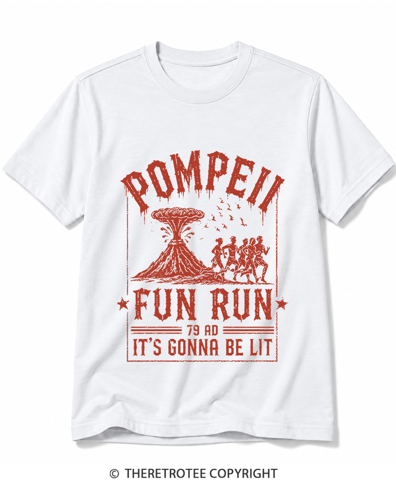 TheRetroTee Pompeii Fun Run 1660s Cotton T-Shirt