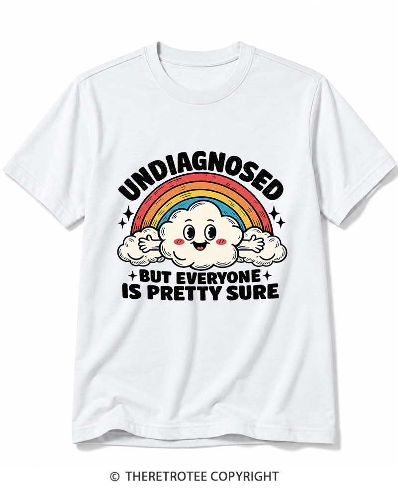 TheRetroTee Undiagnosed But Everyone Is Pretty Sure 1970s Cotton T-Shirt