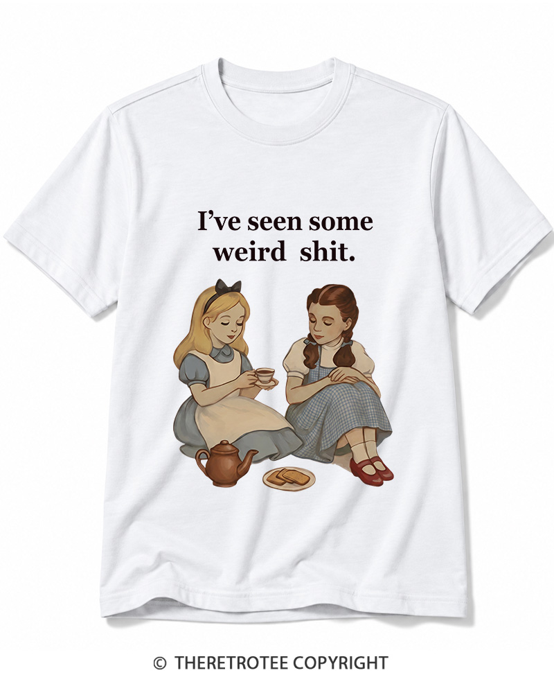 TheRetroTee Weird Stuff 1990s Girl Cotton T-Shirt