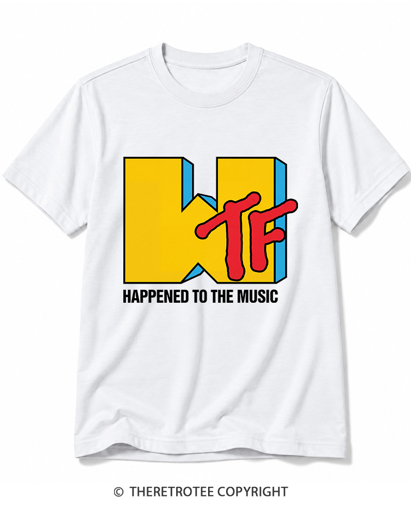 TheRetroTee WTF Happened To Music 1980s Cotton T-Shirt