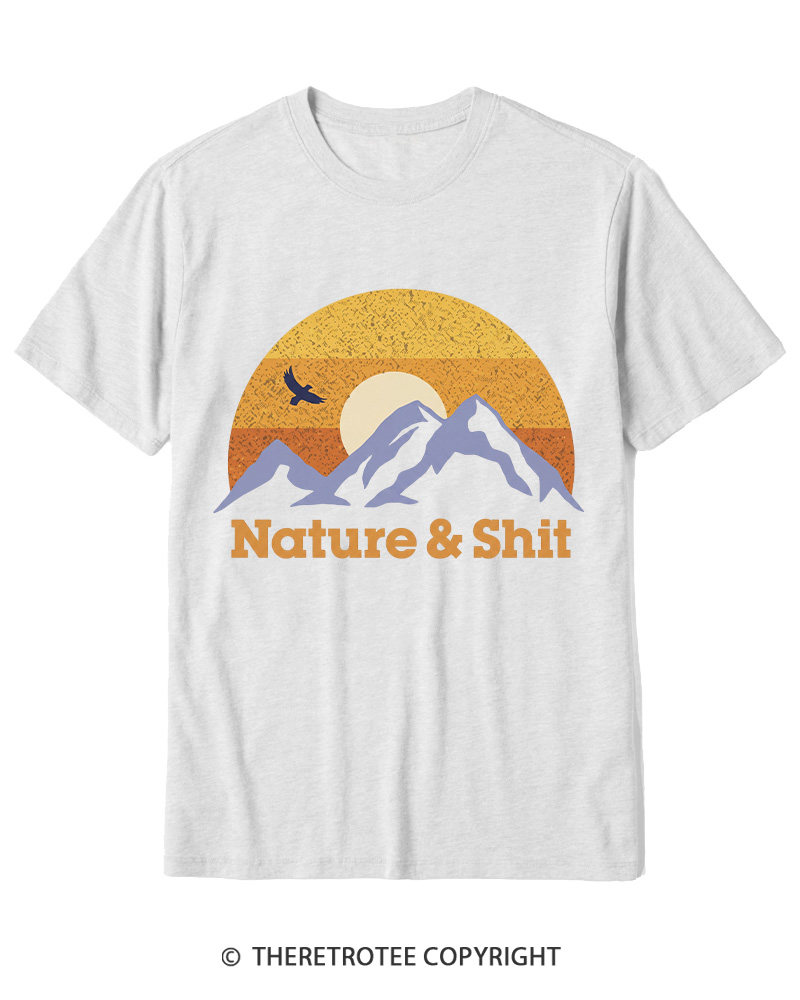 TheRetroTee Nature & Shit 1970s Cotton T-Shirt