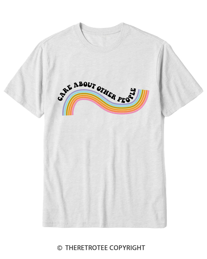 TheRetroTee Care About Other People 1970s Cotton T-Shirt