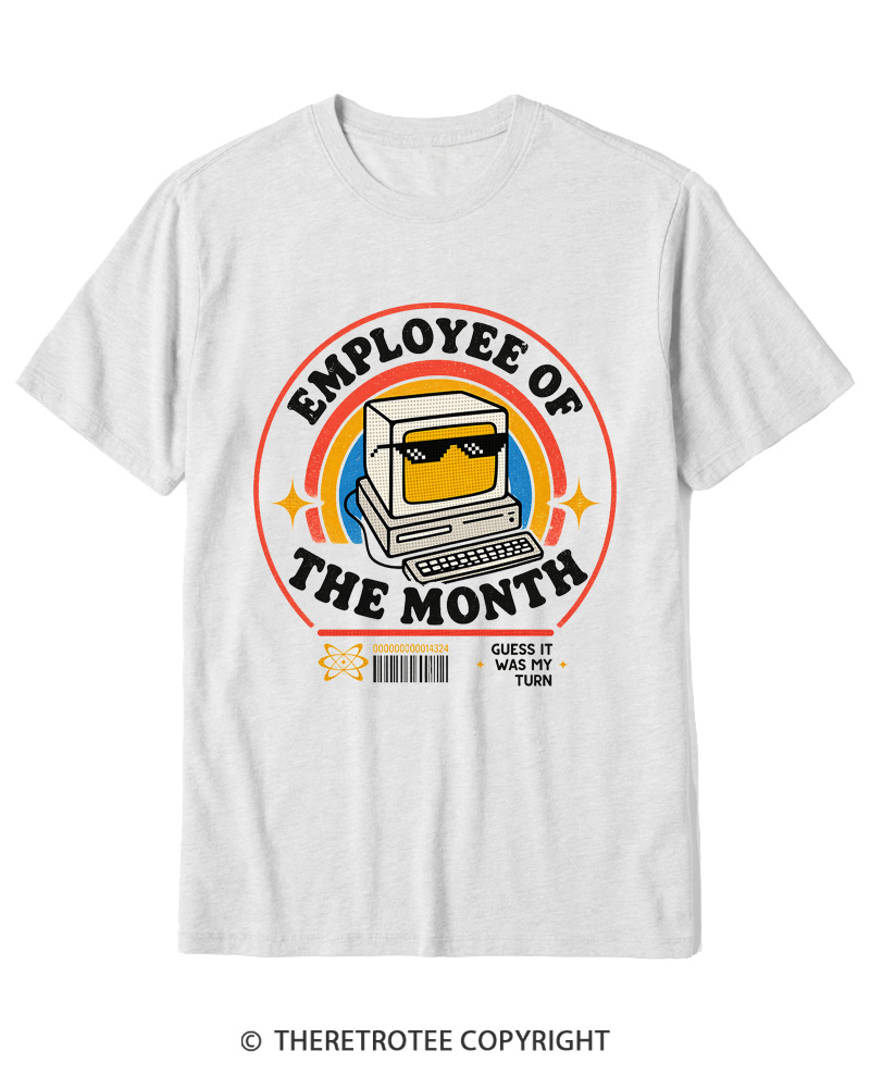 TheRetroTee Employee of the Month 1980s Cotton T-Shirt
