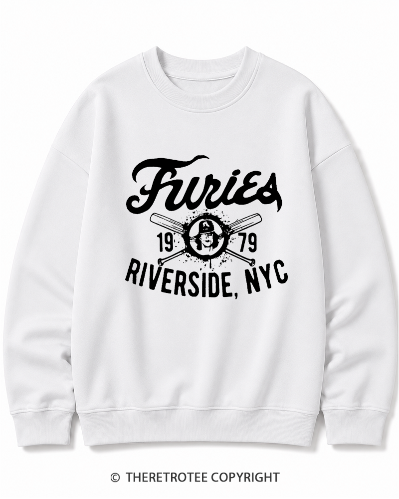 TheRetroTee Furies Riverside cult movie 1970s Cotton Sweatshirt