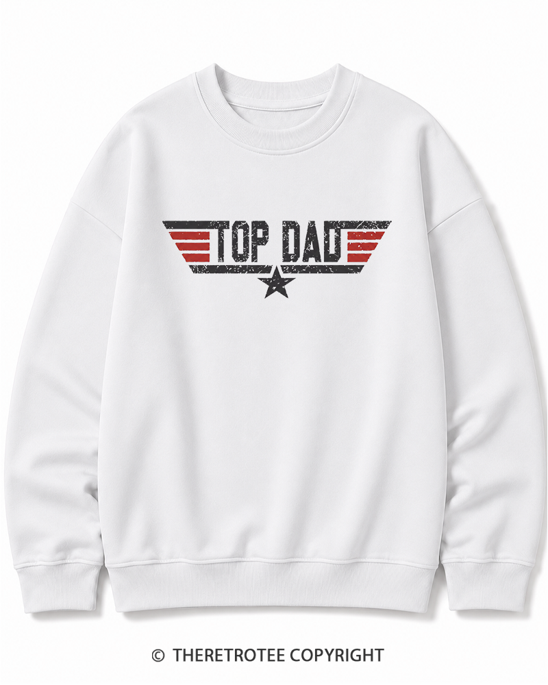 TheRetroTee Top Dad 1980s Cotton Sweatshirt
