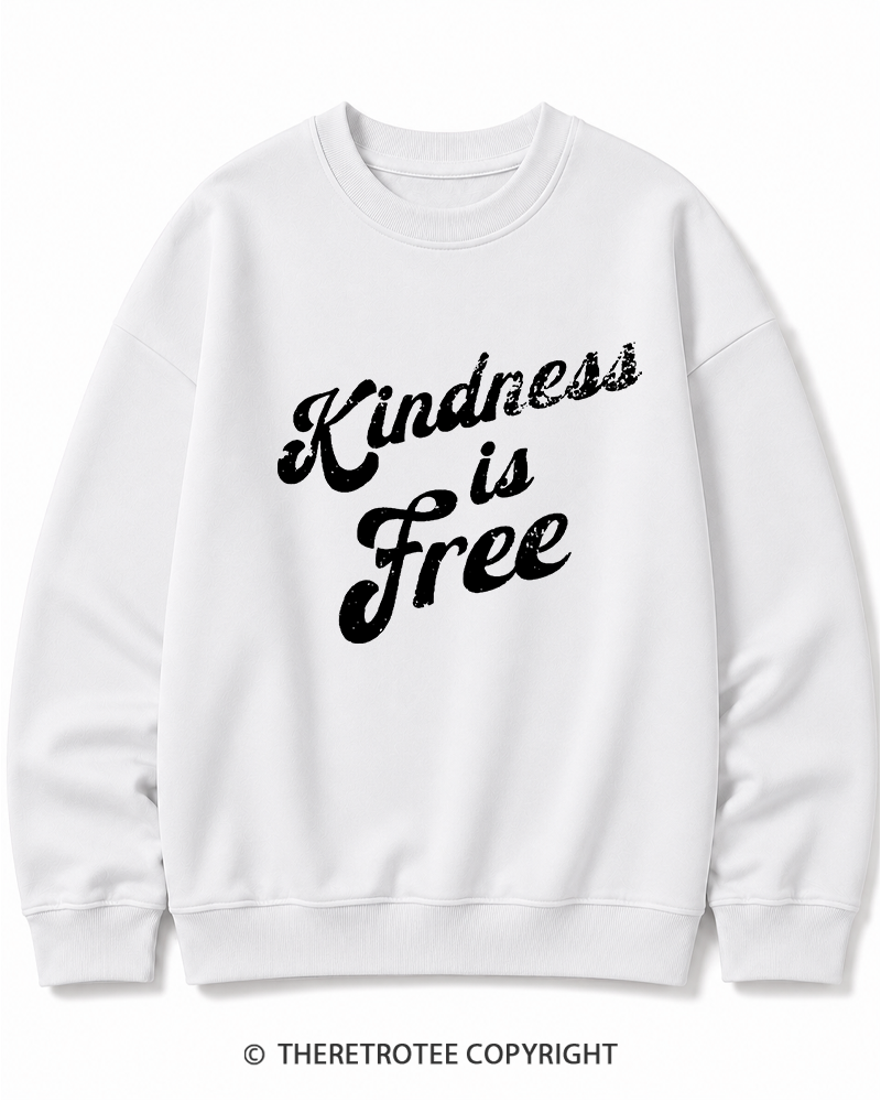 TheRetroTee Be Kind 1960s Cotton Sweatshirt