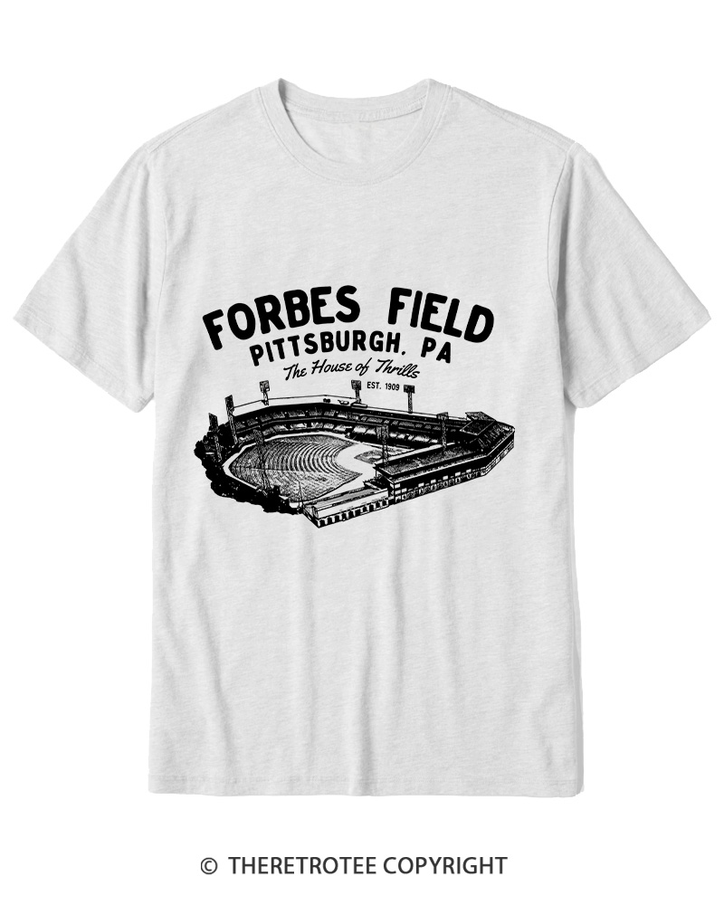 TheRetroTee Forbes Field was the home of the Pittsburgh Pirates Cotton T-Shirt
