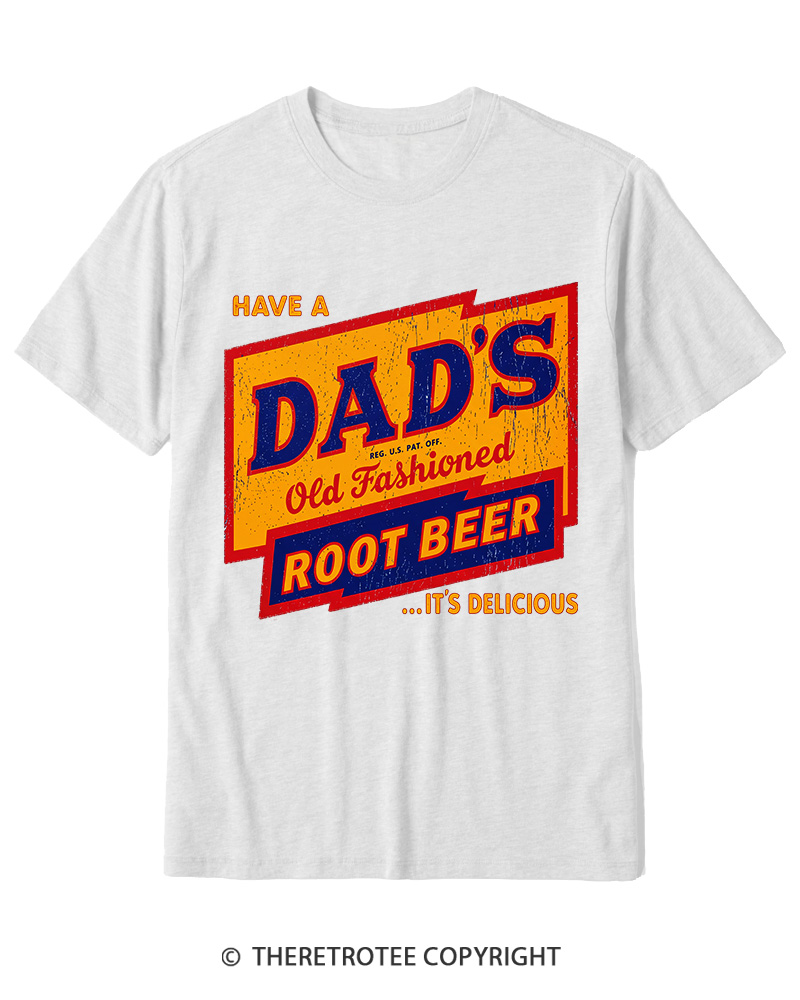 TheRetroTee Dad's Root Beer 1960s Cotton T-Shirt