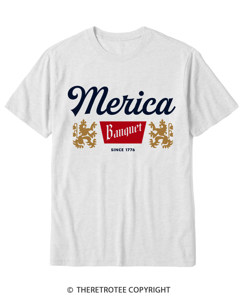 TheRetroTee Merica Banquet Beer Cotton T-Shirt