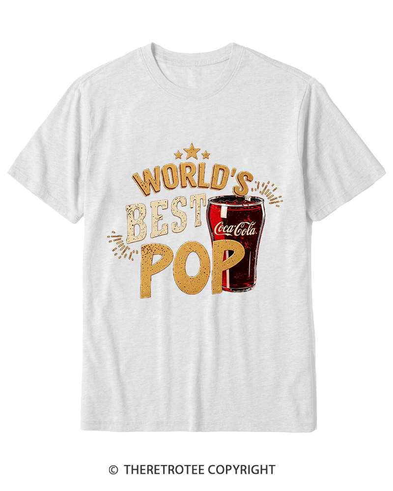 TheRetroTee World's Best Pop 1970s Cotton T-Shirt