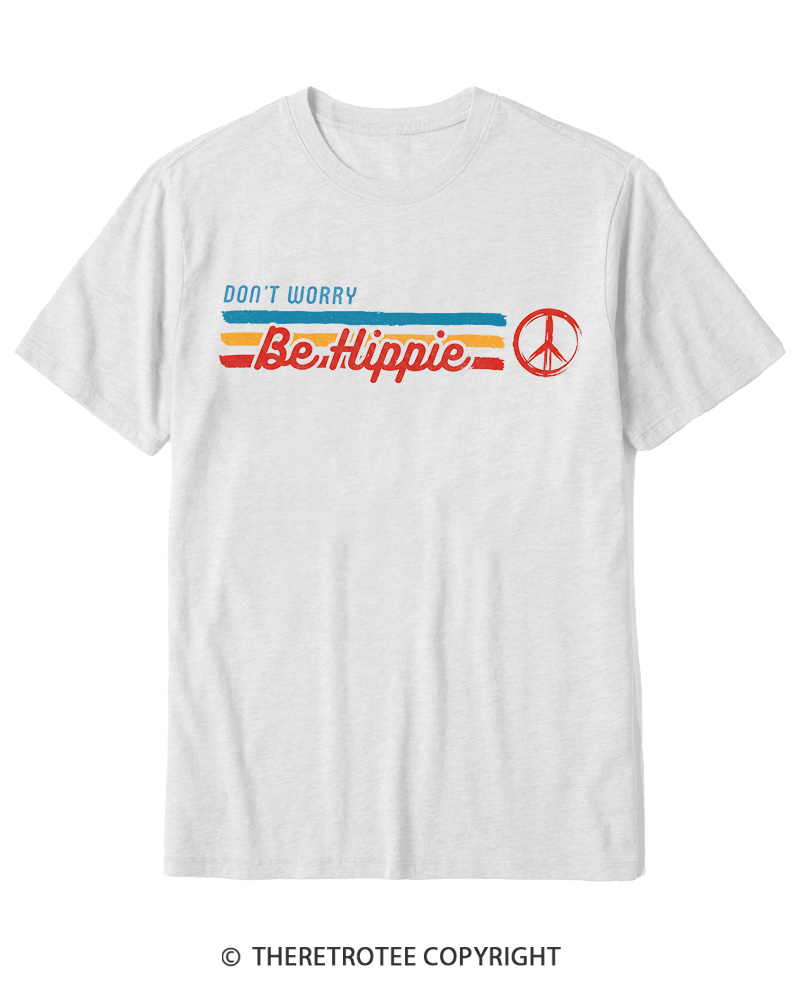 TheRetroTee Don't Worry, Be Happy 1970s Cotton T-Shirt