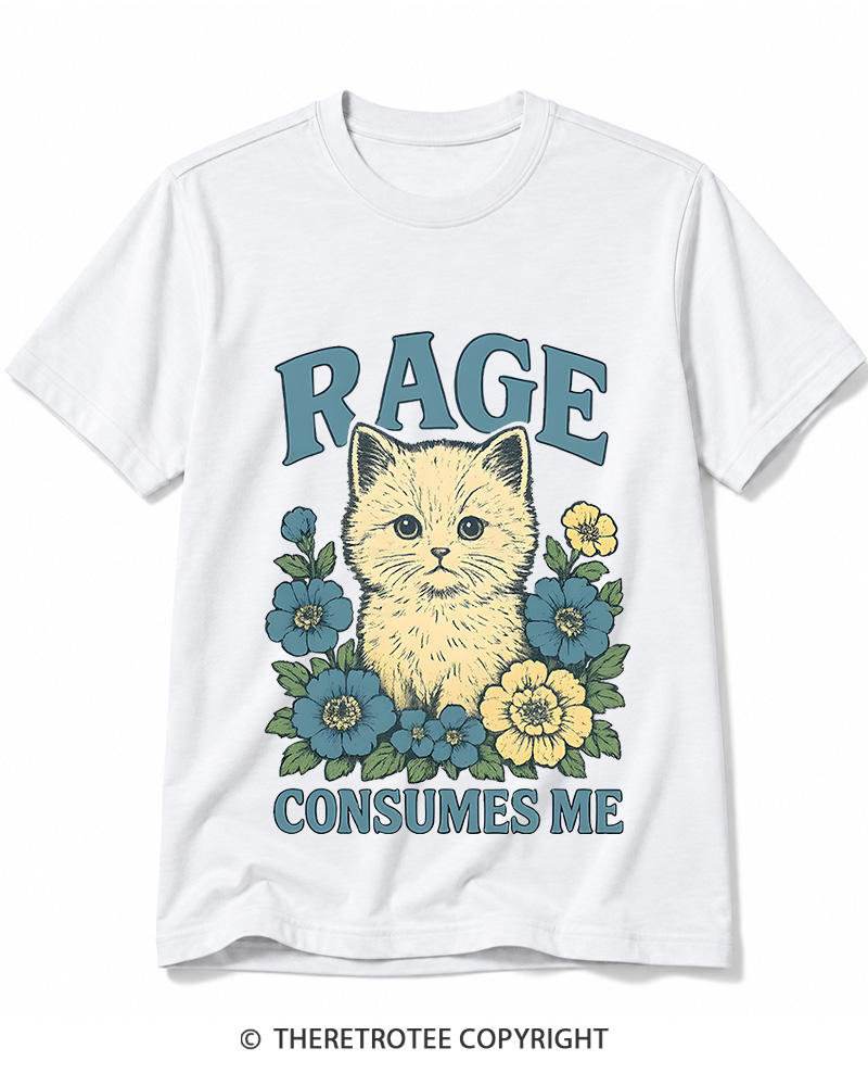 TheRetroTee Cat Meme 1970s Cotton T-Shirt