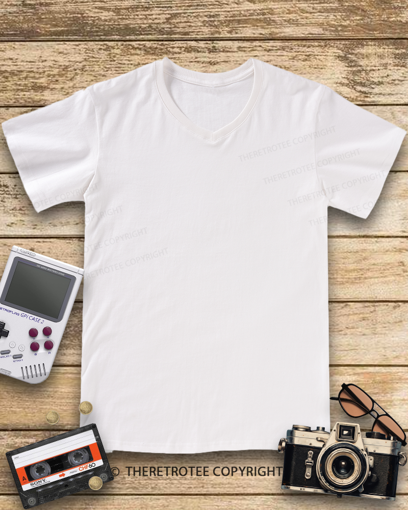 TheRetroTee Donut Worry  V-neck T-Shirt