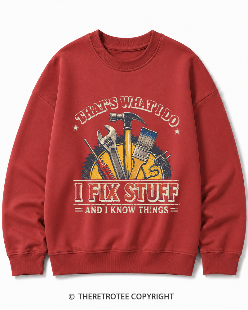 TheRetroTee That’s What I Do 1970s Cotton Sweatshirt