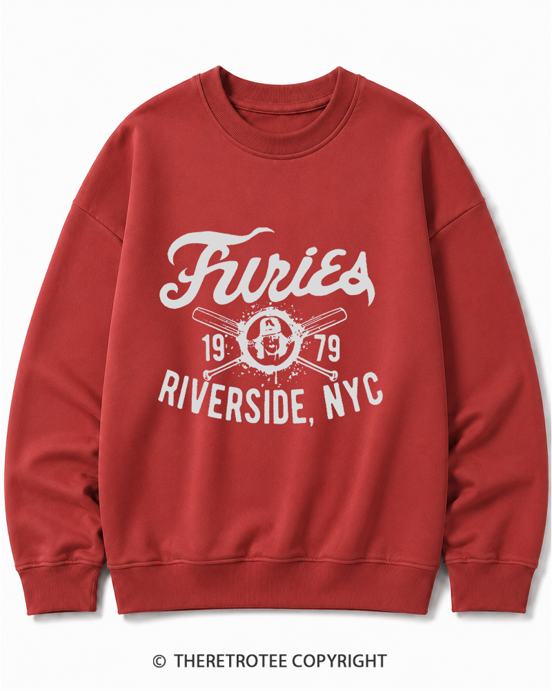 TheRetroTee Furies Riverside cult movie 1970s Cotton Sweatshirt