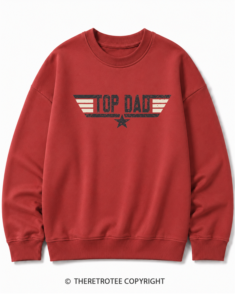 TheRetroTee Top Dad 1980s Cotton Sweatshirt