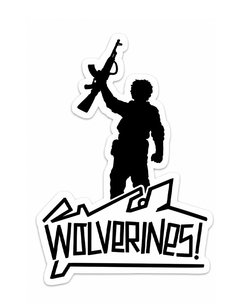 TheRetroTee Wolverines 1984 Sticker 