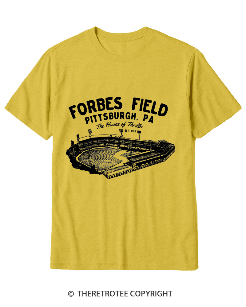 TheRetroTee Forbes Field was the home of the Pittsburgh Pirates Cotton T-Shirt