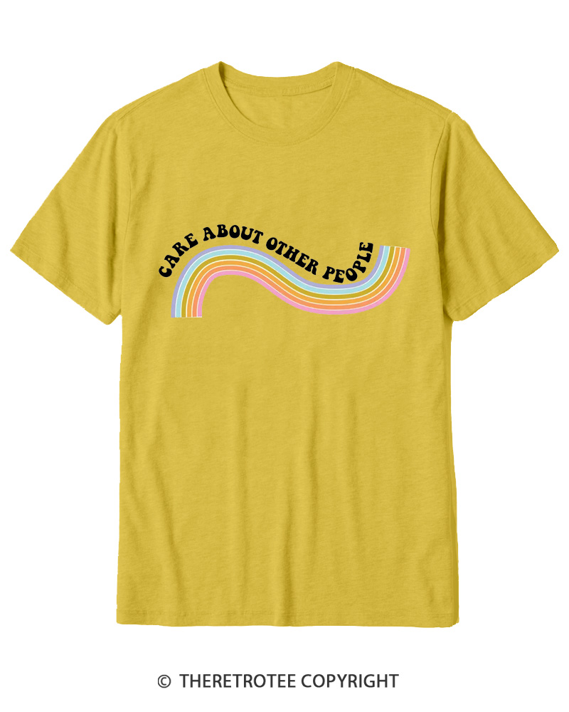 TheRetroTee Care About Other People 1970s Cotton T-Shirt