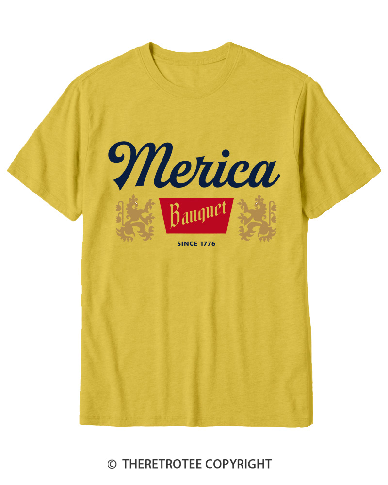 TheRetroTee Merica Banquet Beer Cotton T-Shirt