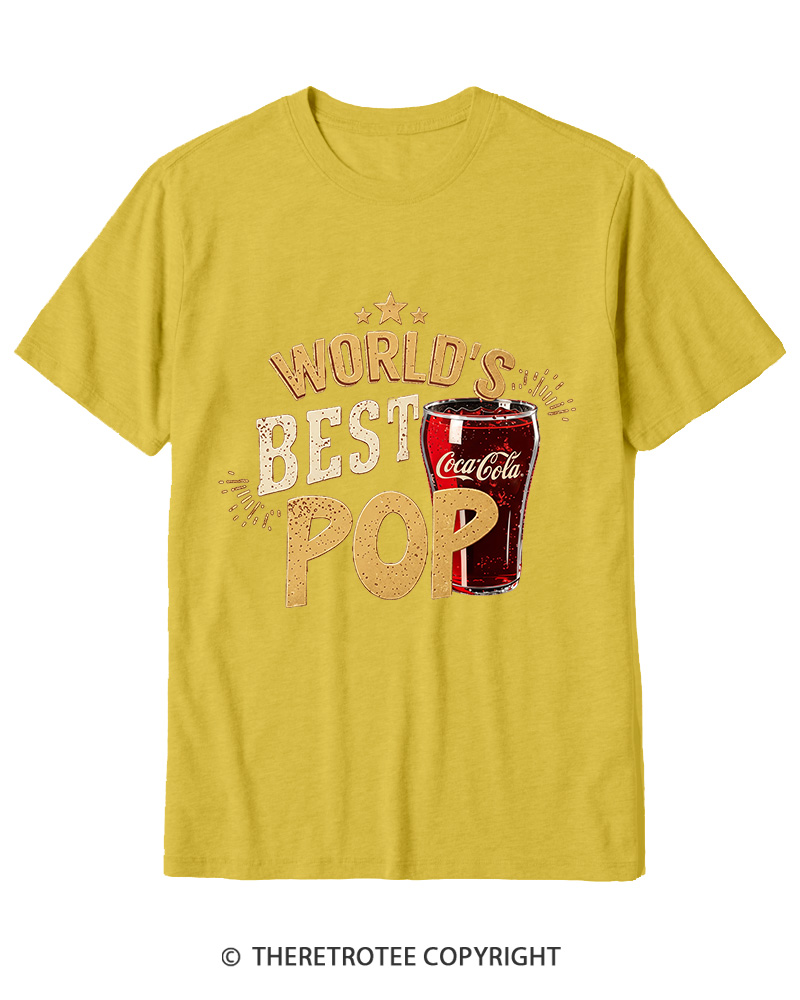 TheRetroTee World's Best Pop 1970s Cotton T-Shirt