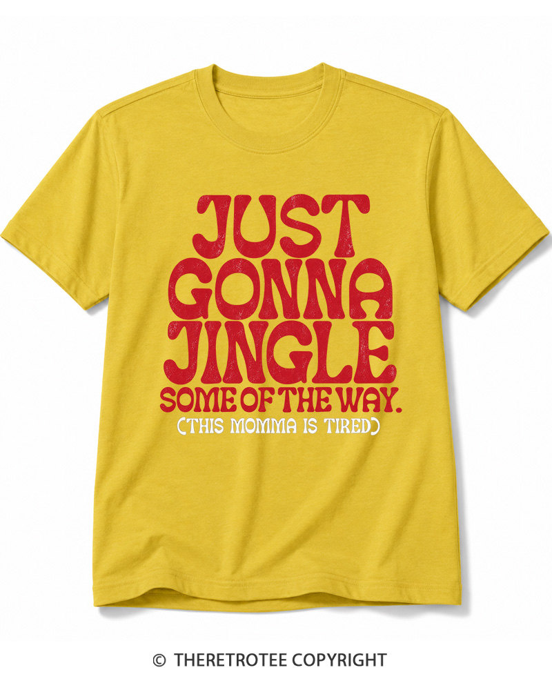 TheRetroTee Just Gonna Jingle 1970s Cotton T-Shirt
