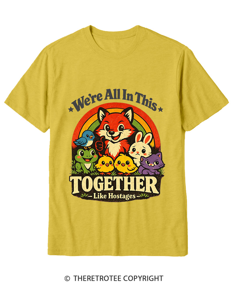 TheRetroTee We’re All In This Together  1970s Cotton T-Shirt