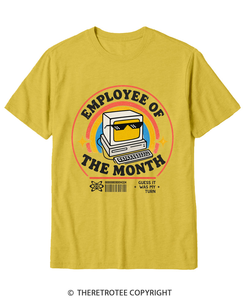 TheRetroTee Employee of the Month 1980s Cotton T-Shirt