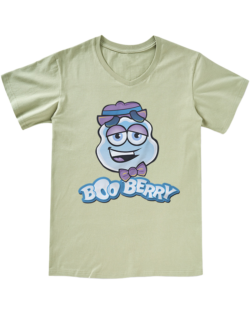TheRetroTee Boo Berry 1960s V-neck T-Shirt