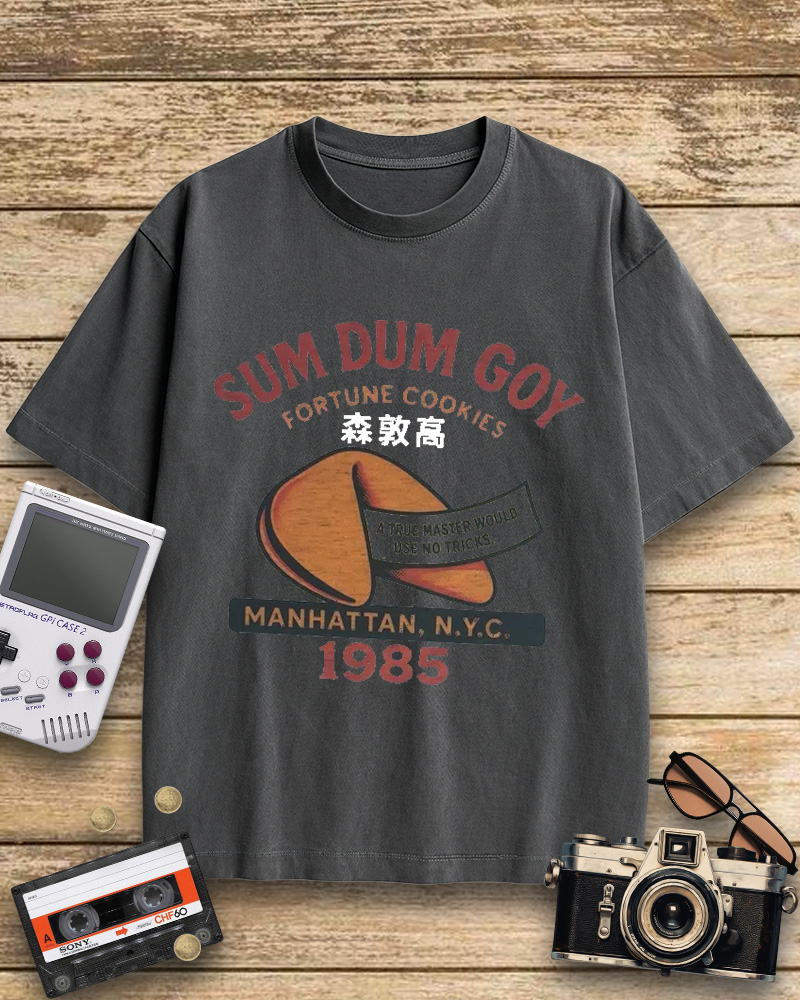 TheRetroTee Sum Dum Goy 1980s Cotton T-Shirt