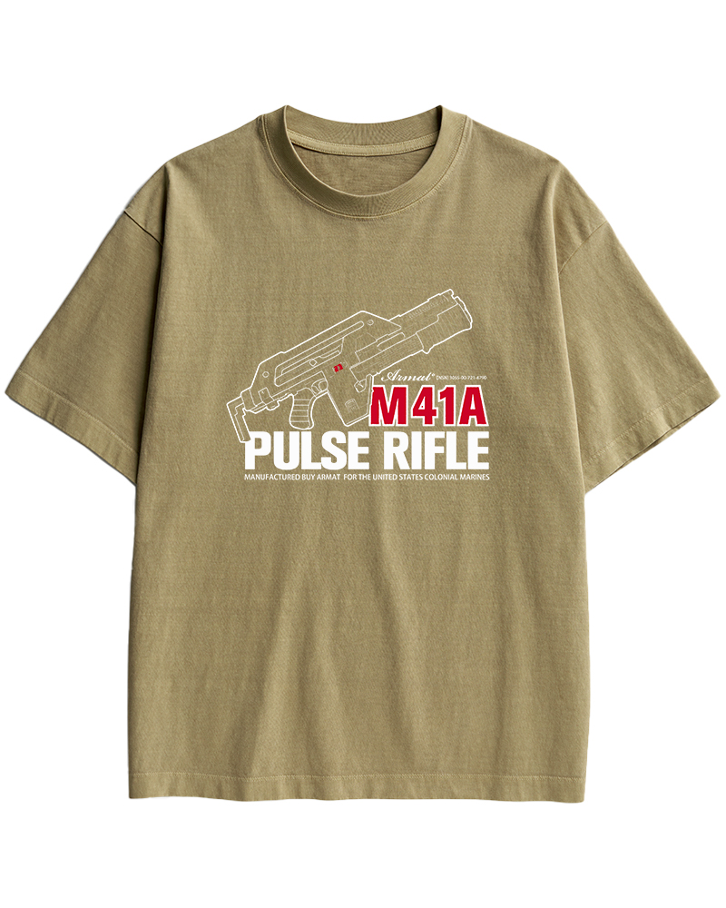 TheRetroTee M41A Pulse Rifle 1980s Cotton T-Shirt