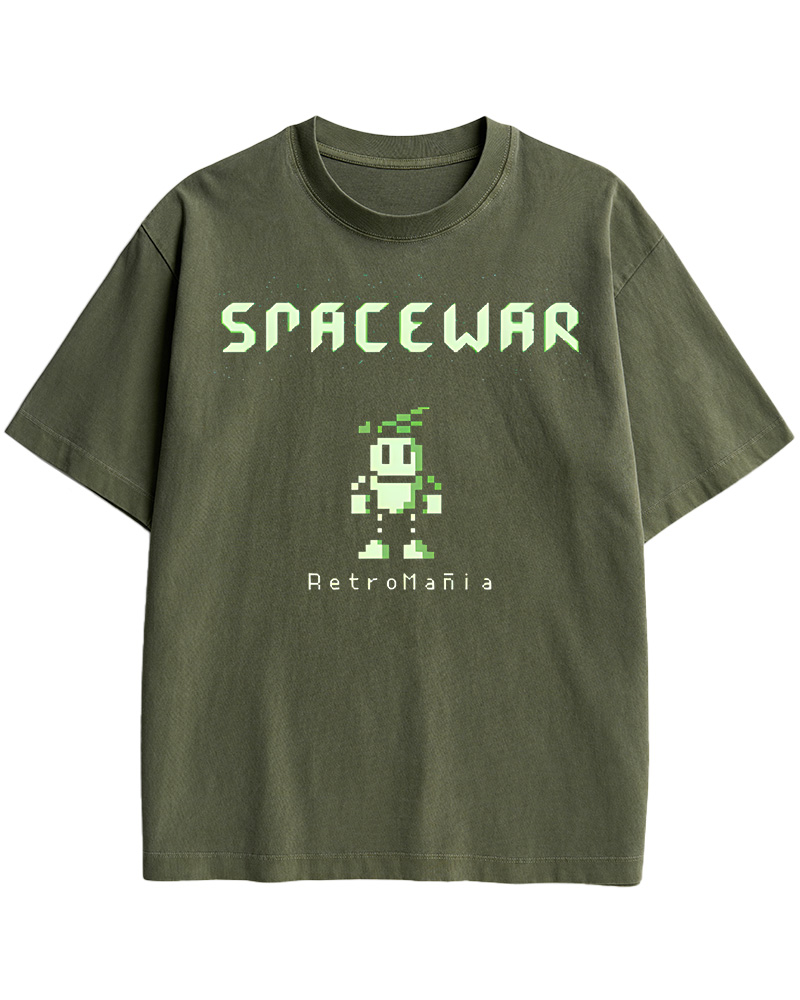 TheRetroTee Spacewar 1970s Cotton T-Shirt