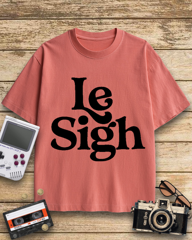 TheRetroTee Le Sigh 1970s Cotton T-Shirt