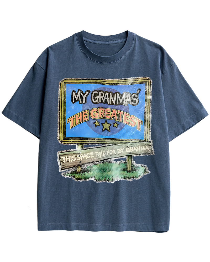 TheRetroTee 70s-80s Funny Greatest Grandma Cotton T-Shirt