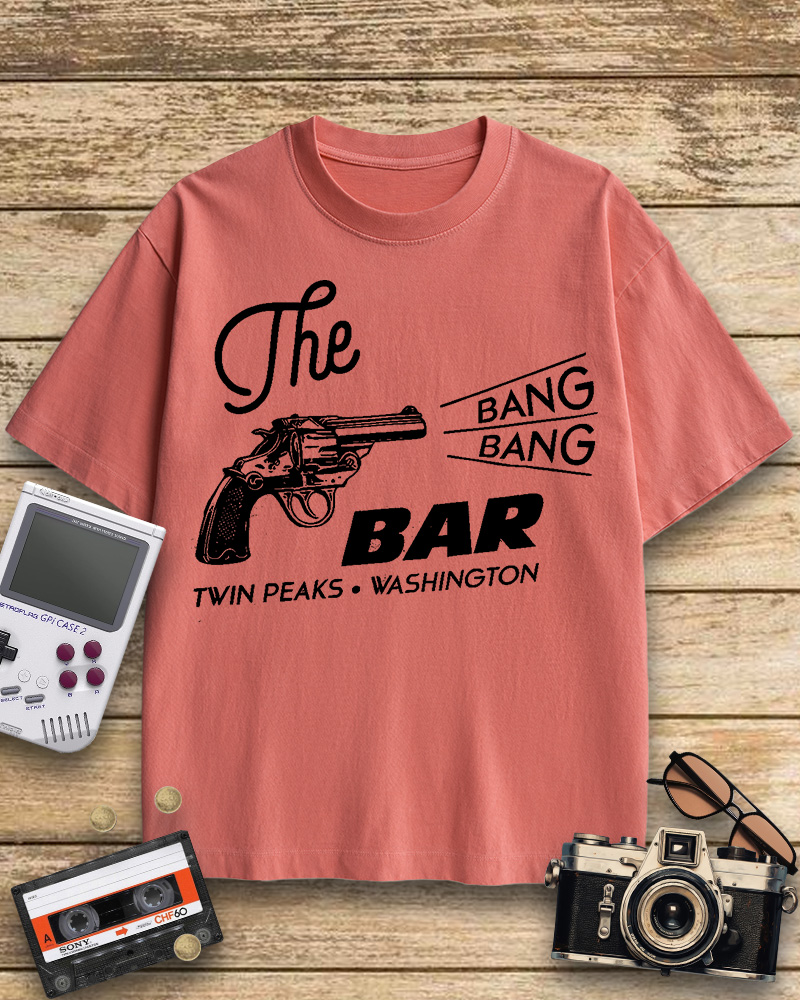 TheRetroTee Bang Bang Bar 1990s Cotton T-Shirt