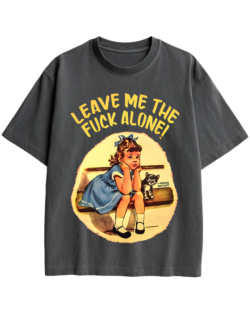 TheRetroTee Everyone Sucks Except My Caт Funny Pin-Up Cotton T-Shirt