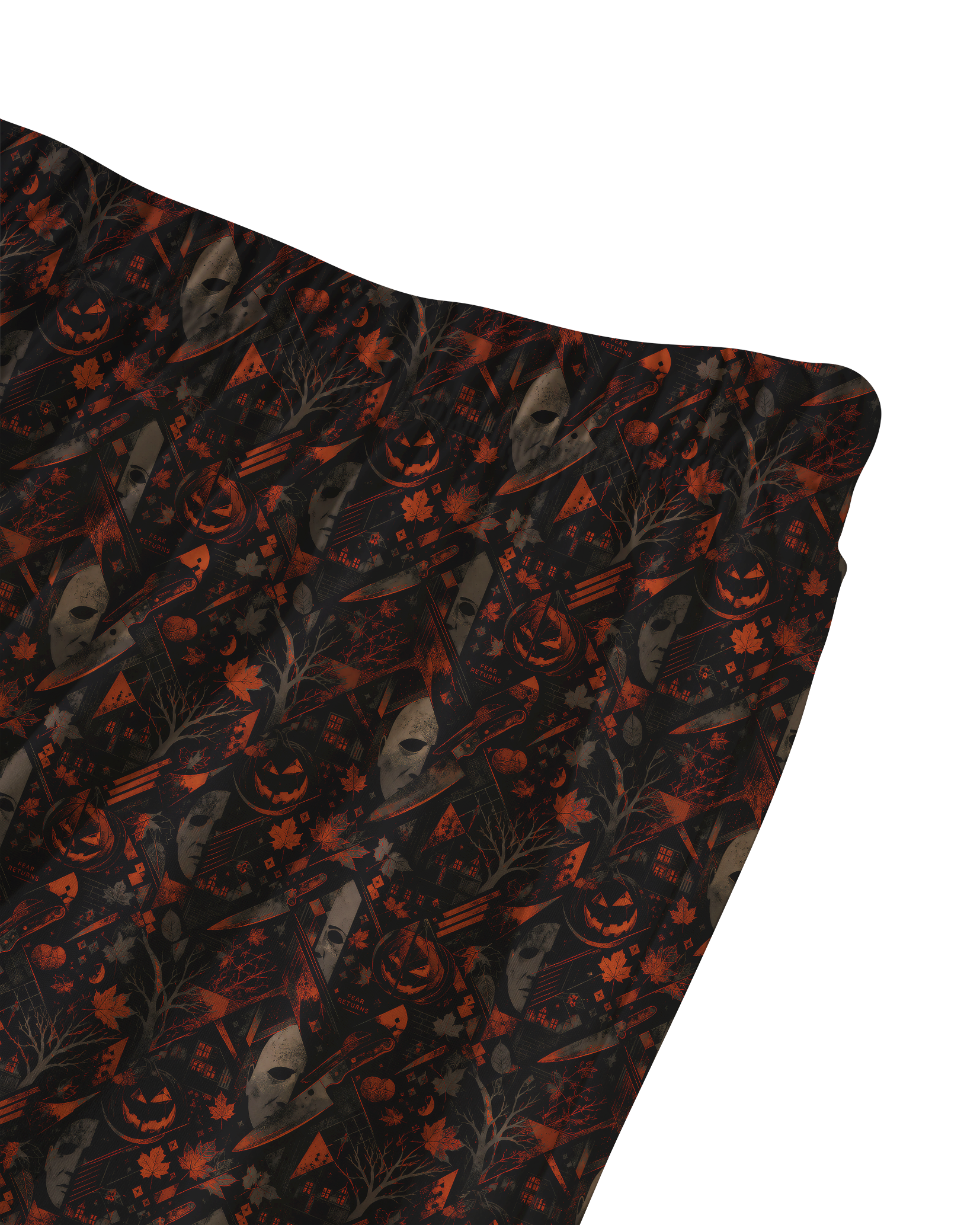TheRetroTee Spooky Halloween Night Vintage Pajama Set