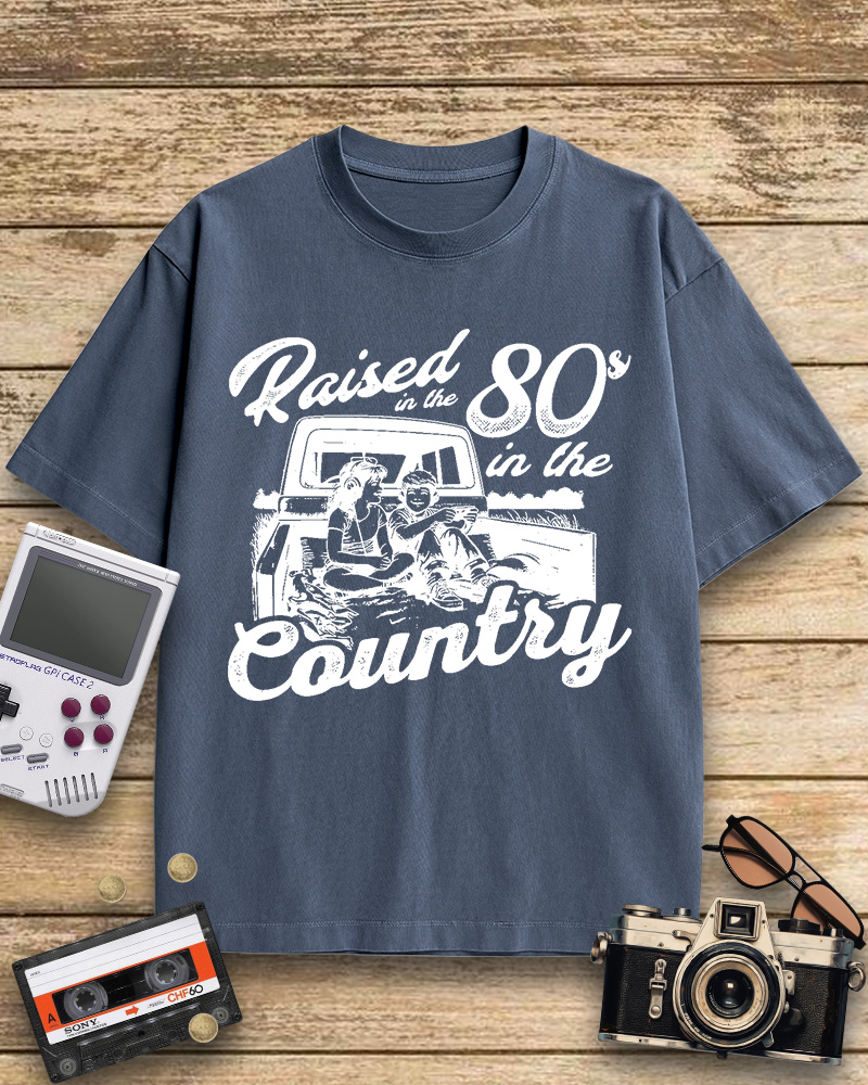 TheRetroTee Raised in 80s Cotton T-Shirt