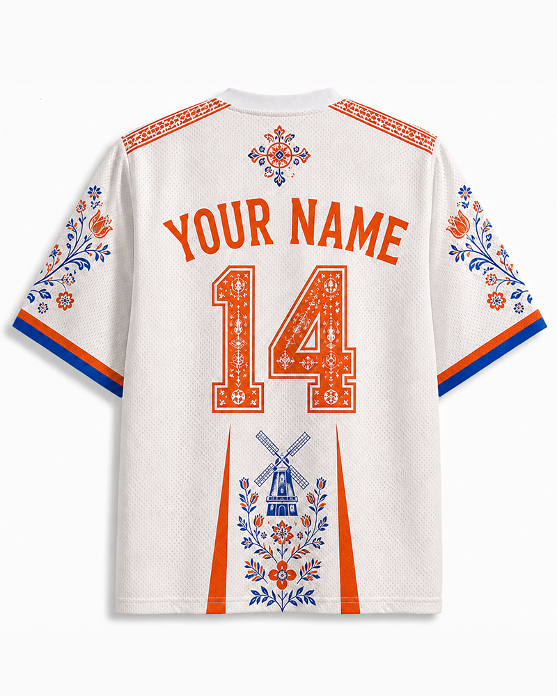 TheRetroTee 1970s Dutch Orange Era Soccer Jersey