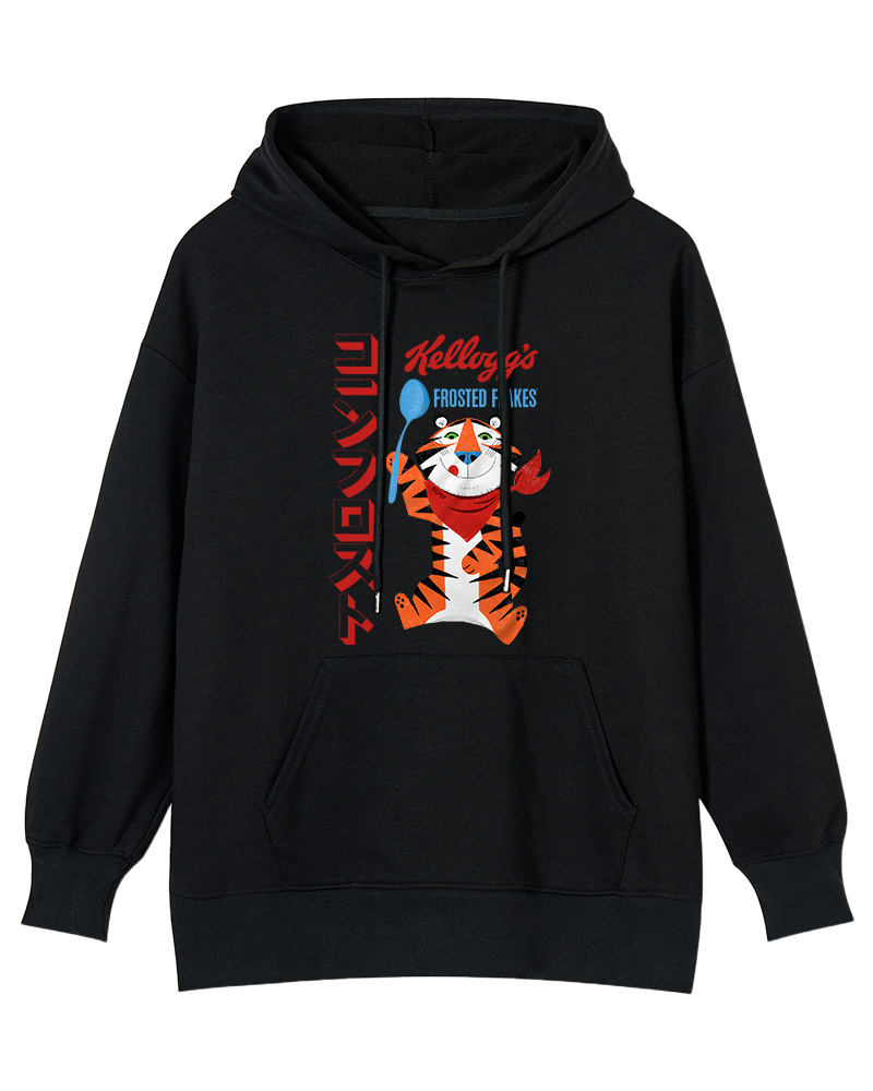TheRetroTee Frosted Flakes Tony the Tiger Ringer Cotton Hoodie
