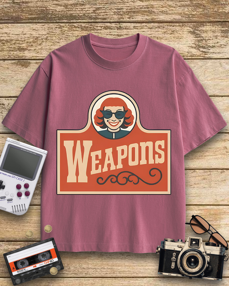 TheRetroTee Weapons Zach Cregger Wendy's 1960s Cotton T-Shirt