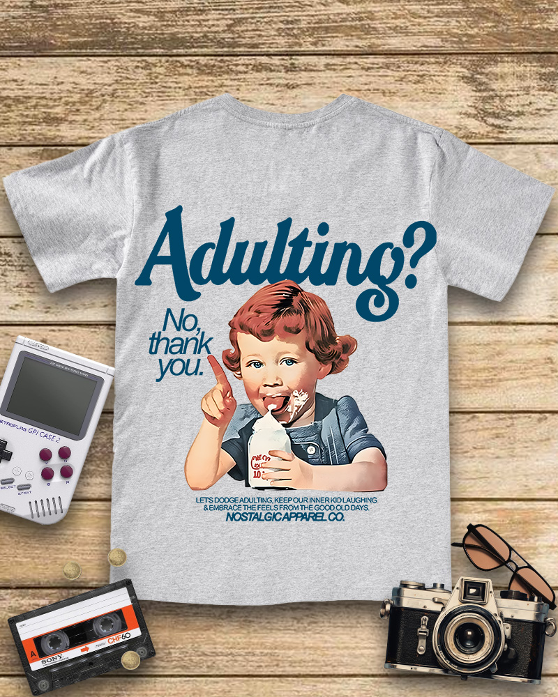 TheRetroTee Adulting No, thanks  V-neck T-Shirt