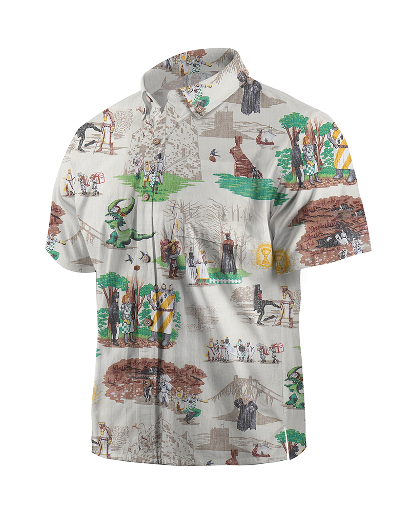 TheRetroTee Monty Python And The Holy Grail Hawaian Shirt