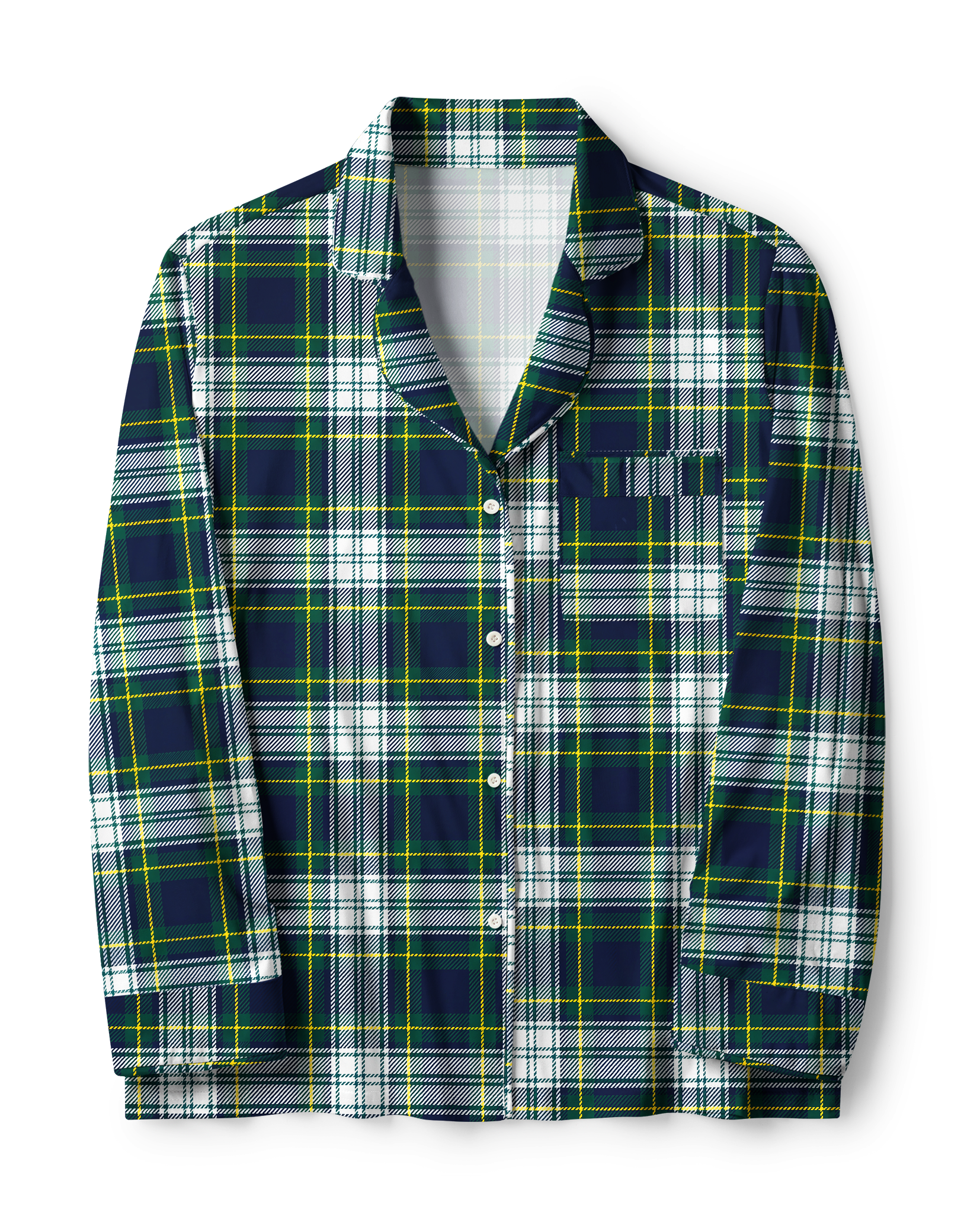 TheRetroTee Highland Tartan Plaid Vintage Pajama Set