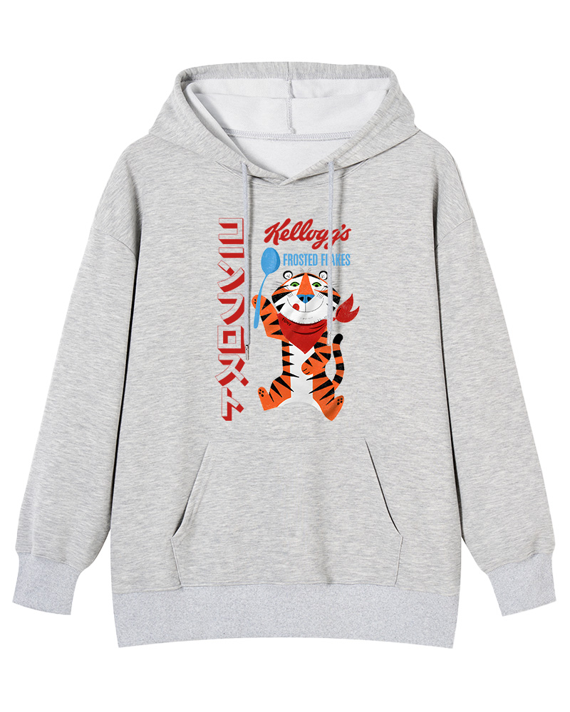 TheRetroTee Frosted Flakes Tony the Tiger Ringer Cotton Hoodie