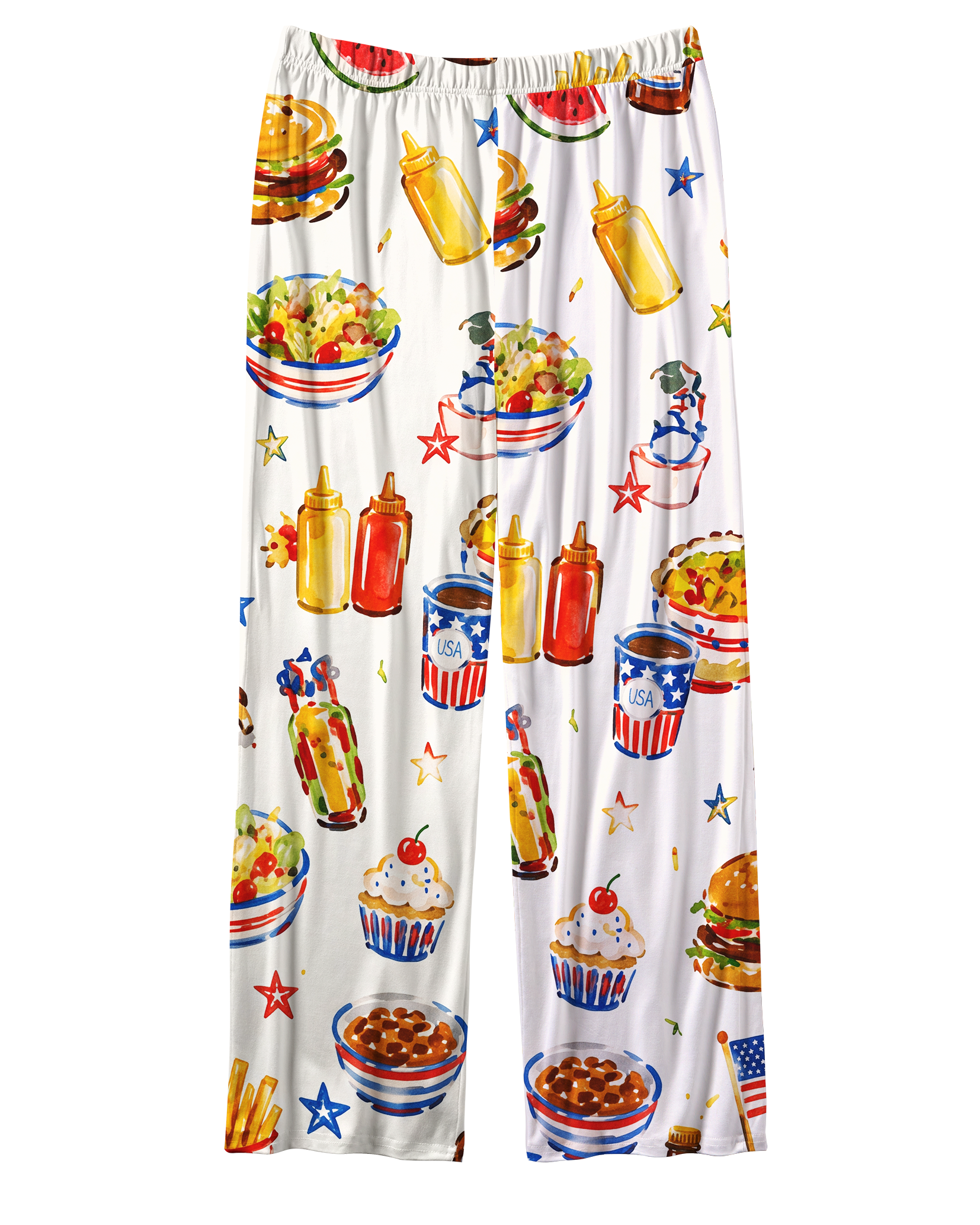 TheRetroTee Summer BBQ Picnic Vintage Pajama Set