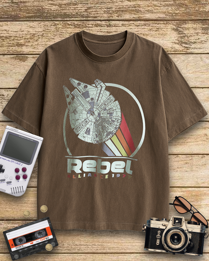 TheRetroTee Rebel Alliance 1977 Navy Nostalgic T-Shirt