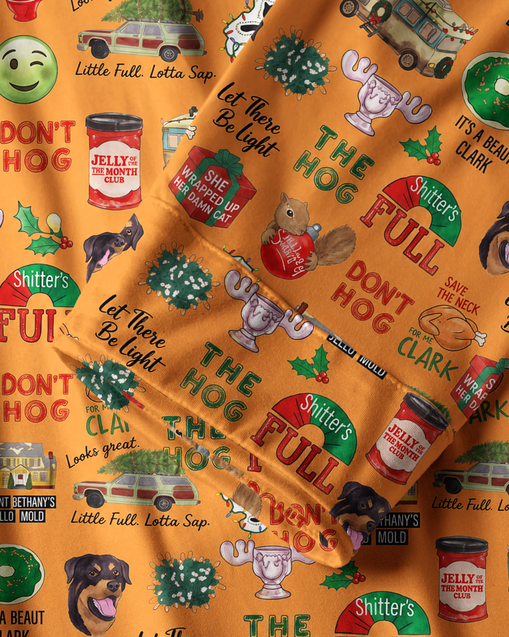 TheRetroTee Xmas Comedy Pop Art Vintage Pajama Set