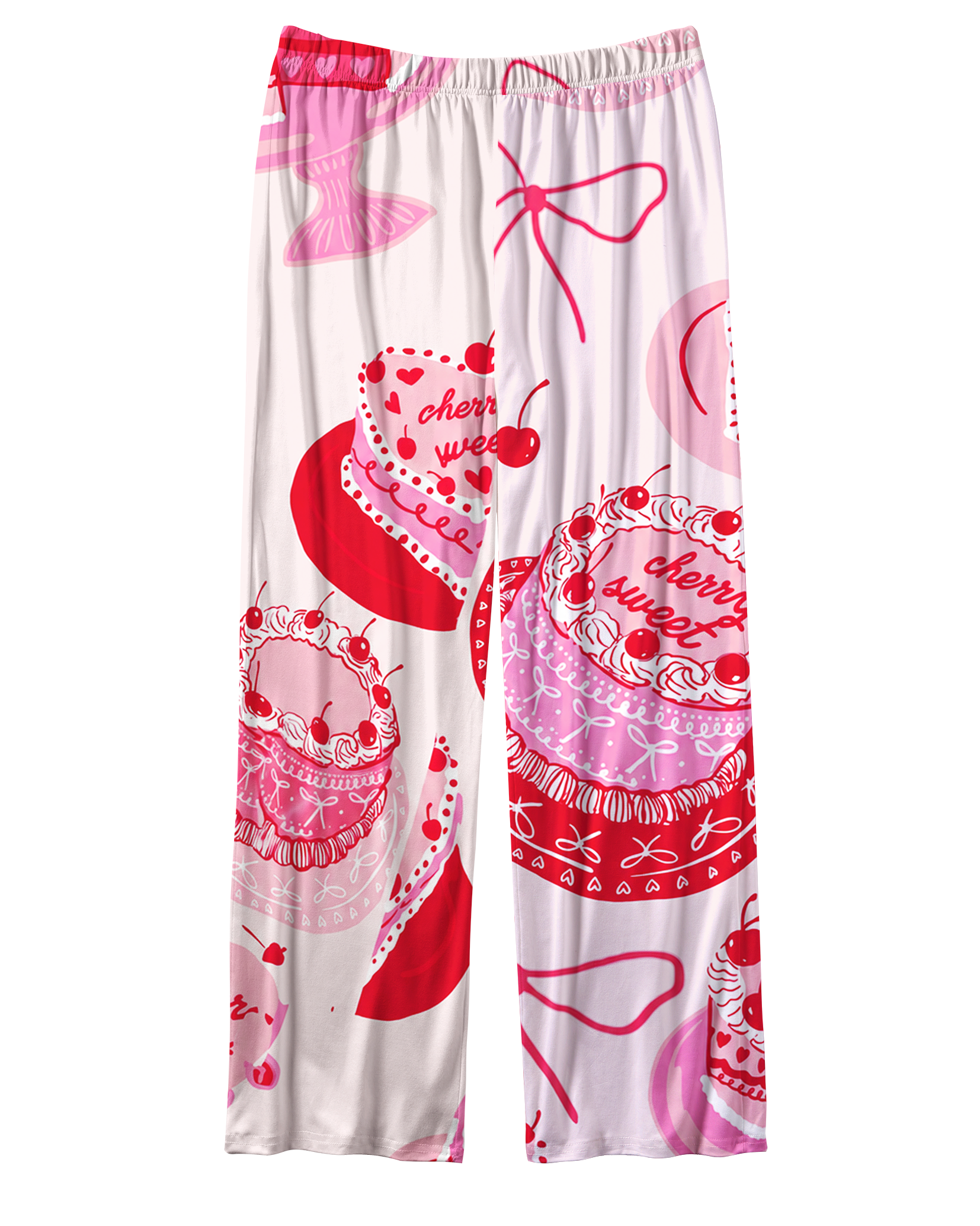 TheRetroTee Cherry Cake Dainty Vintage Pajama Set